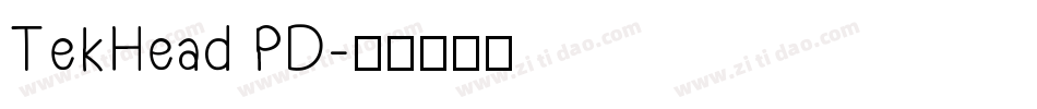 TekHead PD字体转换